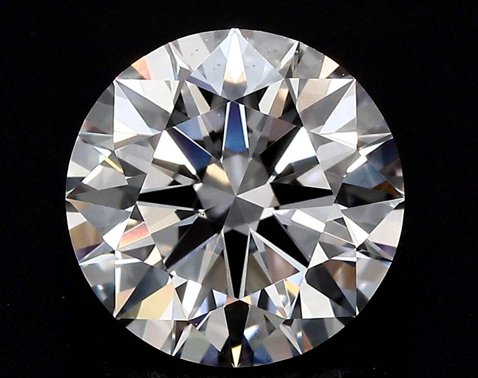 2.64 Carat Round Lab Diamond with  Cut Diamond in 14KT  view 1
