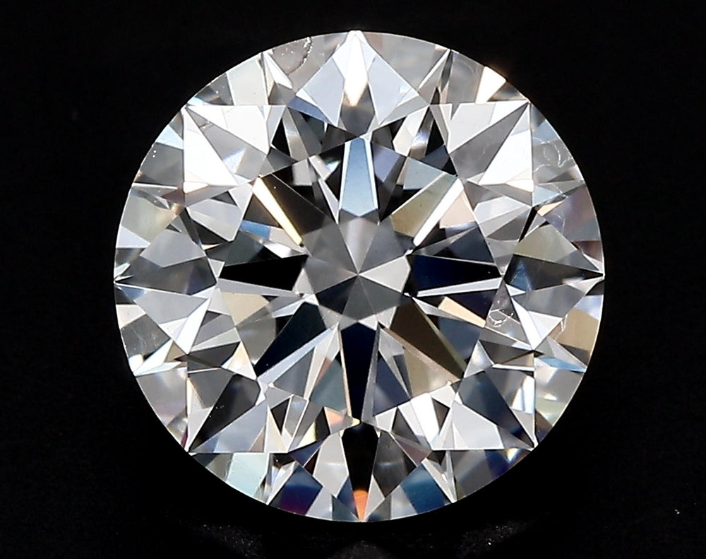 2.5 Carat Round Lab Diamond with  Cut Diamond in 14KT  view 1
