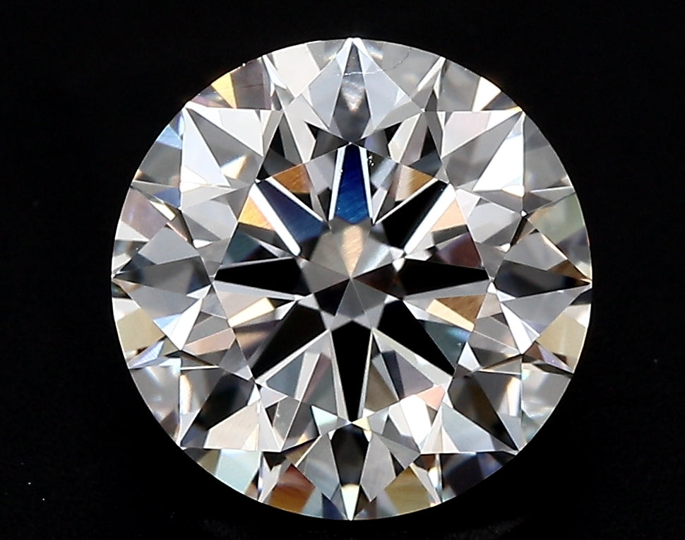 3.01 Carat Round Lab Diamond with  Cut Diamond in 14KT  view 1

