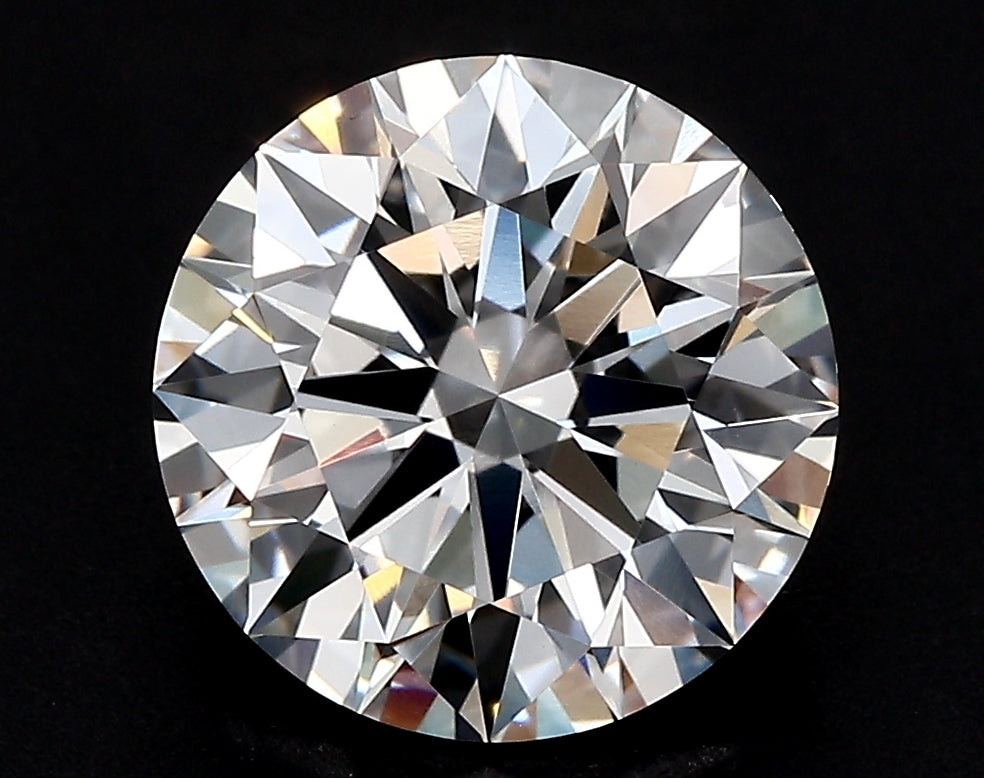 2.03 Carat Round Lab Diamond with  Cut Diamond in 14KT  view 1
