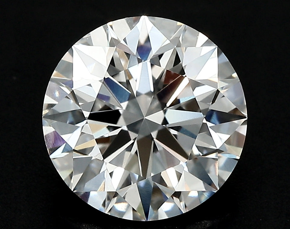 4.61 Carat Round Lab Diamond with  Cut Diamond in 14KT  view 1
