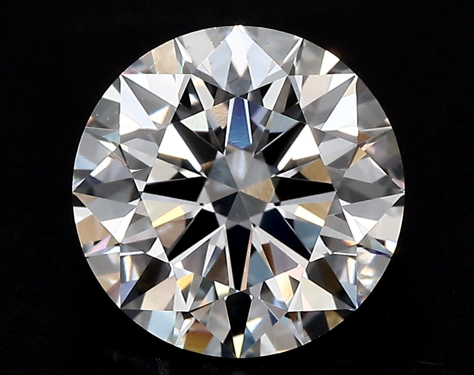 3.41 Carat Round Lab Diamond with  Cut Diamond in 14KT  view 1
