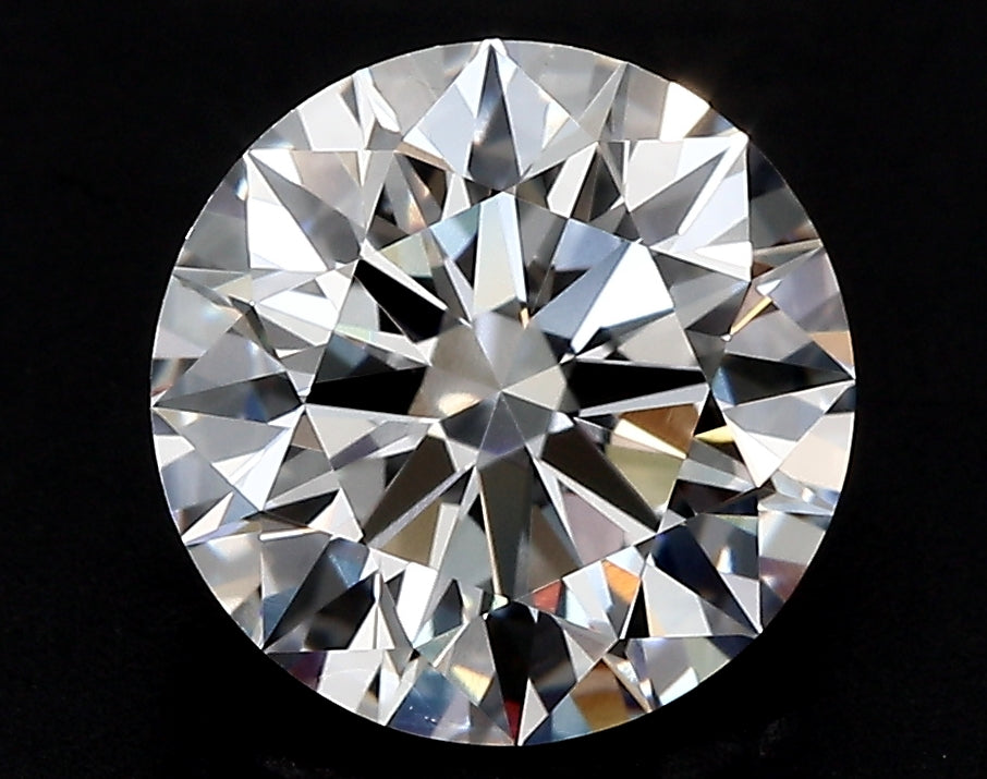 2.55 Carat Round Lab Diamond with  Cut Diamond in 14KT  view 1
