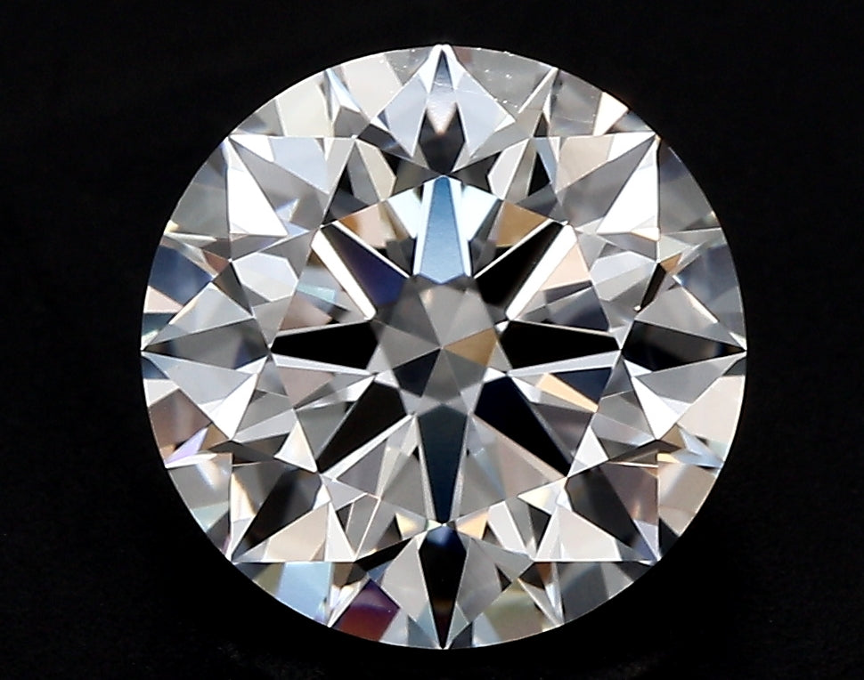 2.96 Carat Round Lab Diamond with  Cut Diamond in 14KT  view 1
