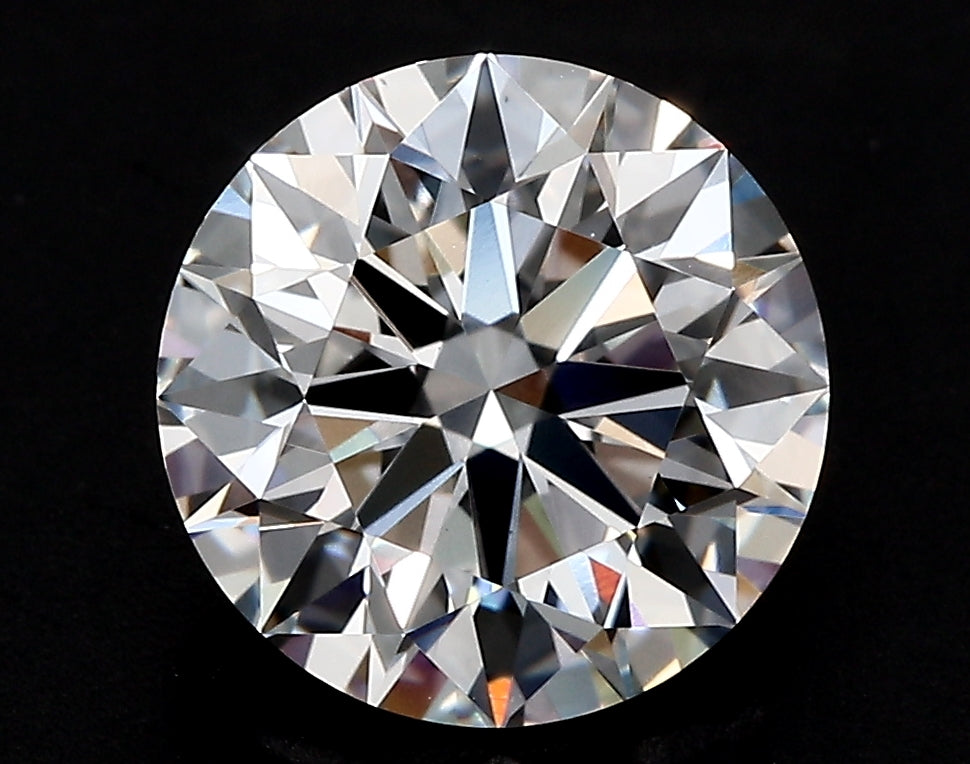 1.51 Carat Round Lab Diamond with  Cut Diamond in 14KT  view 1

