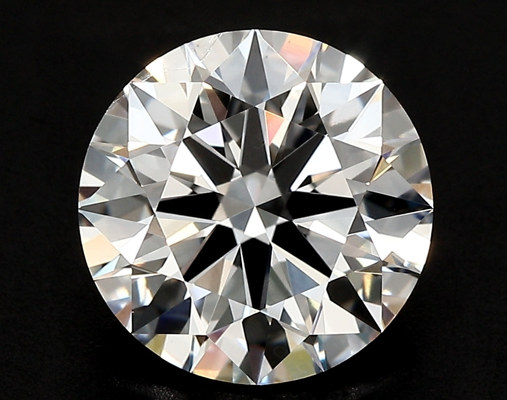 4.07 Carat Round Lab Diamond with  Cut Diamond in 14KT  view 1
