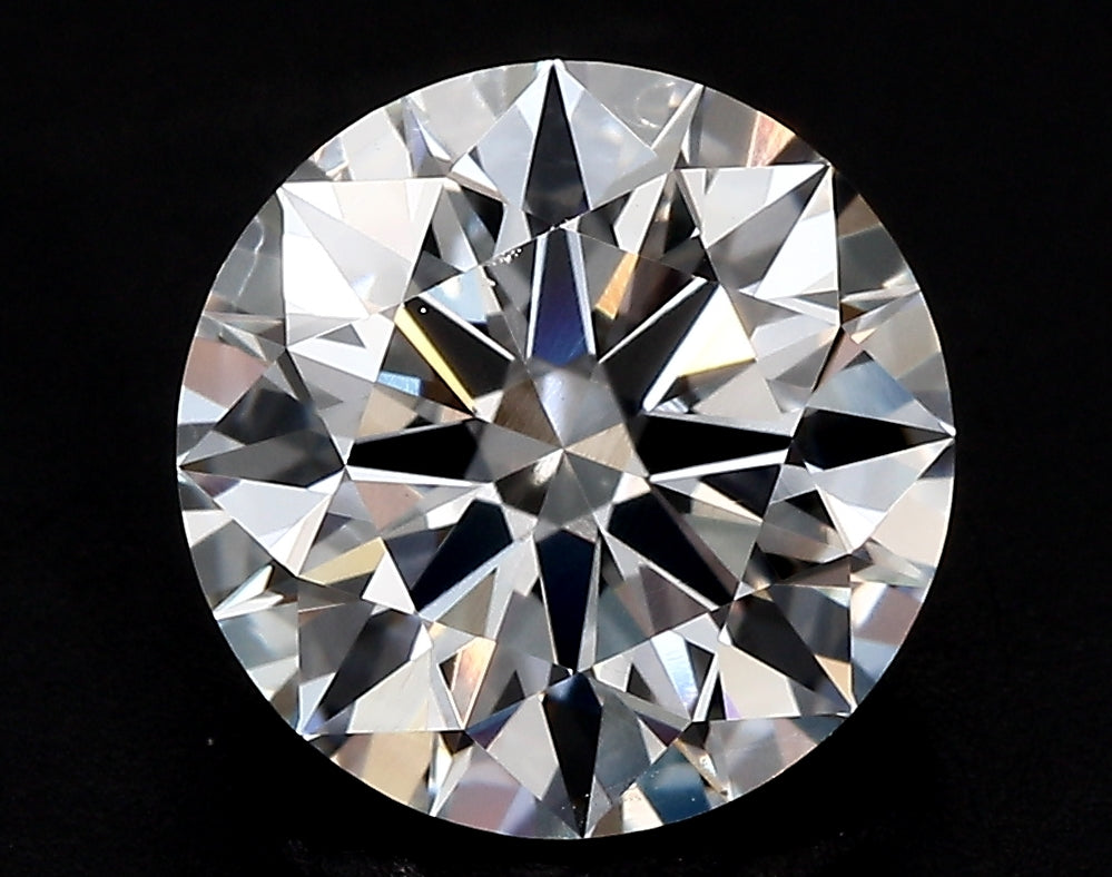 2.5 Carat Round Lab Diamond with  Cut Diamond in 14KT  view 1
