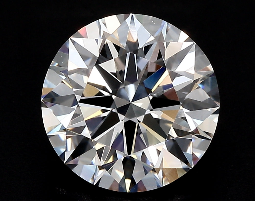 3.45 Carat Round Lab Diamond with  Cut Diamond in 14KT  view 1
