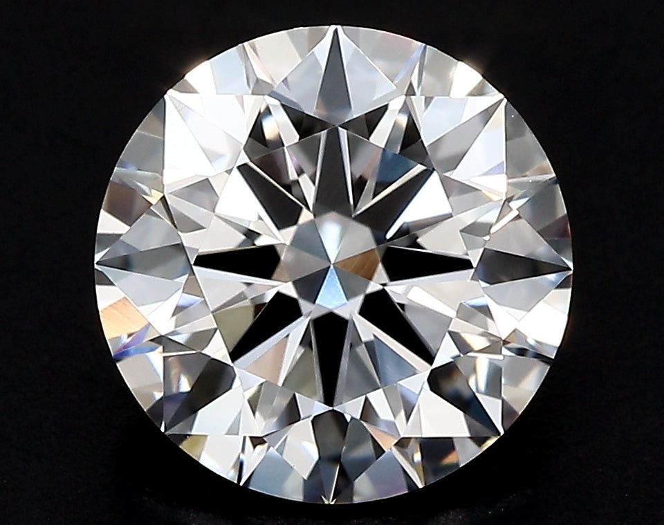 3.31 Carat Round Lab Diamond with  Cut Diamond in 14KT  view 1

