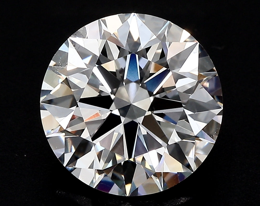 3.2 Carat Round Lab Diamond with  Cut Diamond in 14KT  view 1
