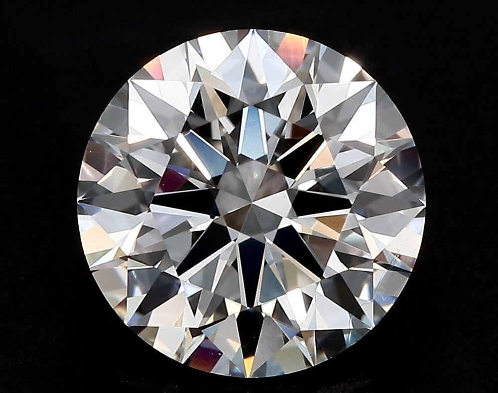 5.09 Carat Round Lab Diamond with  Cut Diamond in 14KT  view 1
