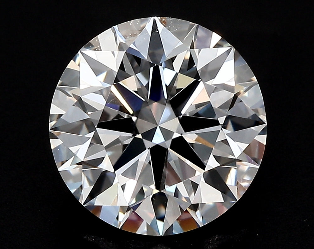 2.56 Carat Round Lab Diamond with  Cut Diamond in 14KT  view 1
