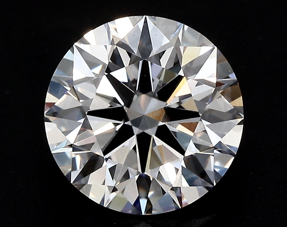 2.56 Carat Round Lab Diamond with  Cut Diamond in 14KT  view 1

