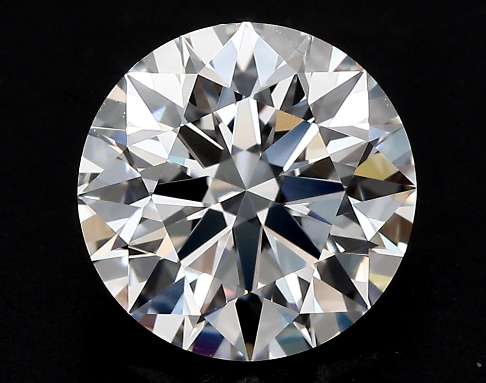 3.01 Carat Round Lab Diamond with  Cut Diamond in 14KT  view 1
