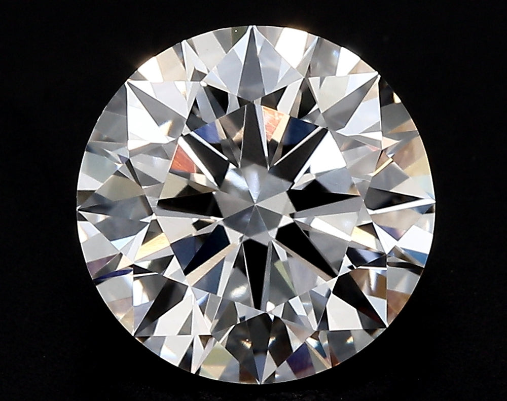 3.01 Carat Round Lab Diamond with  Cut Diamond in 14KT  view 1
