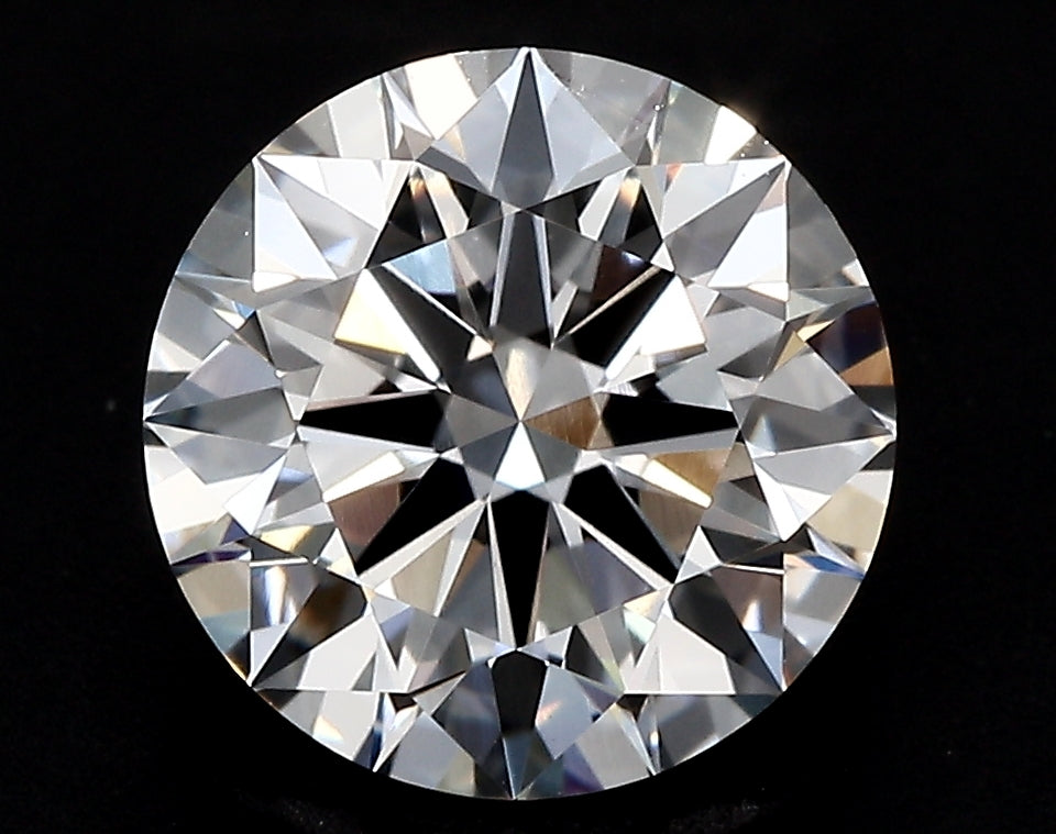 4.01 Carat Round Lab Diamond with  Cut Diamond in 14KT  view 1
