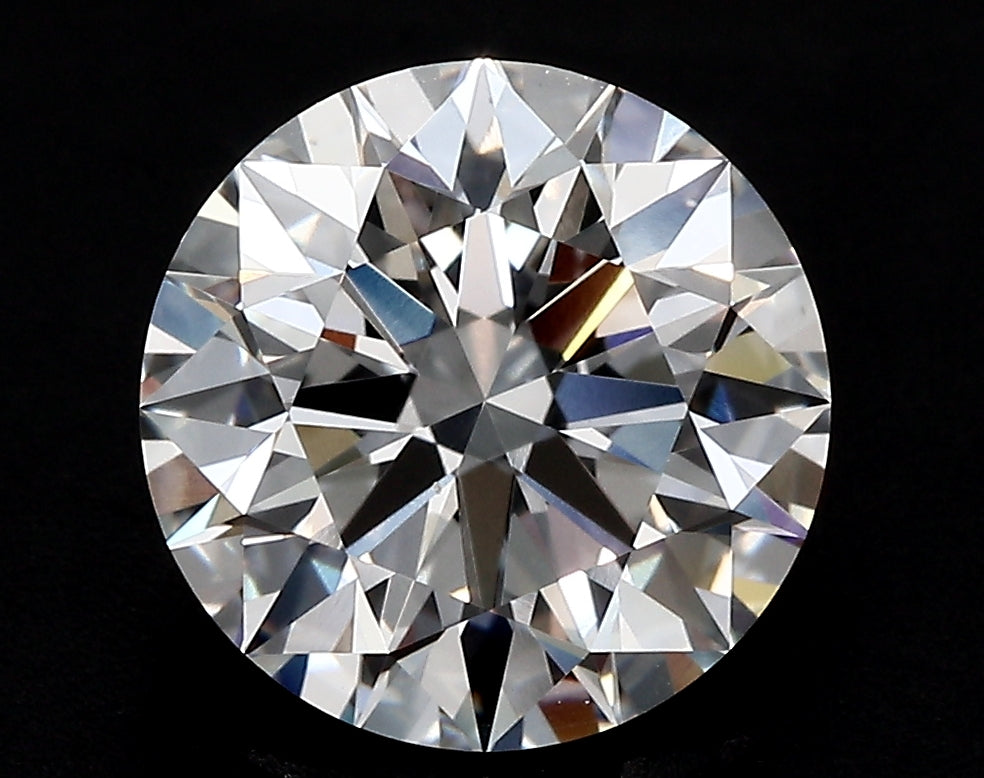 3.53 Carat Round Lab Diamond with  Cut Diamond in 14KT  view 1
