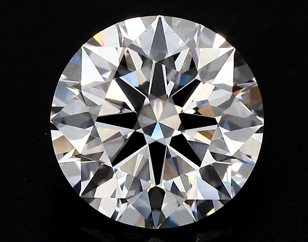 2.61 Carat Round Lab Diamond with  Cut Diamond in 14KT  view 1
