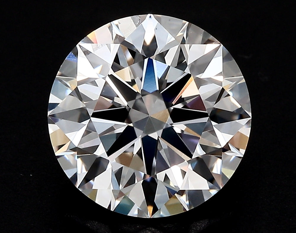3.32 Carat Round Lab Diamond with  Cut Diamond in 14KT  view 1
