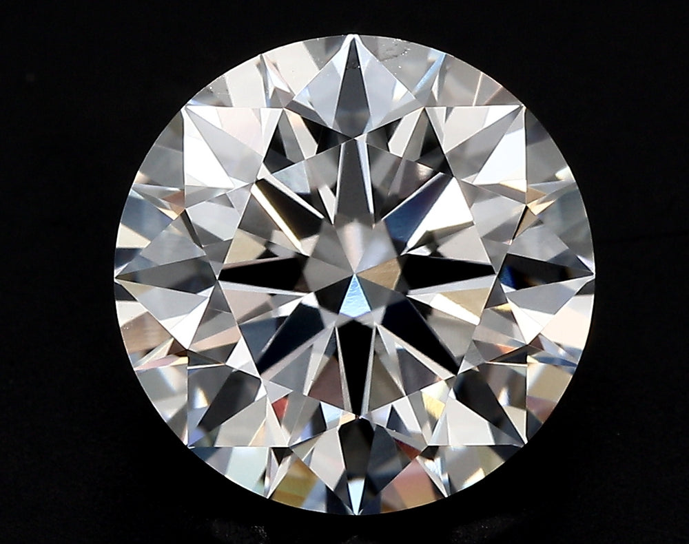 3.02 Carat Round Lab Diamond with  Cut Diamond in 14KT  view 1
