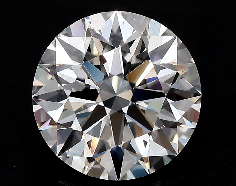 2.62 Carat Round Lab Diamond with  Cut Diamond in 14KT  view 1
