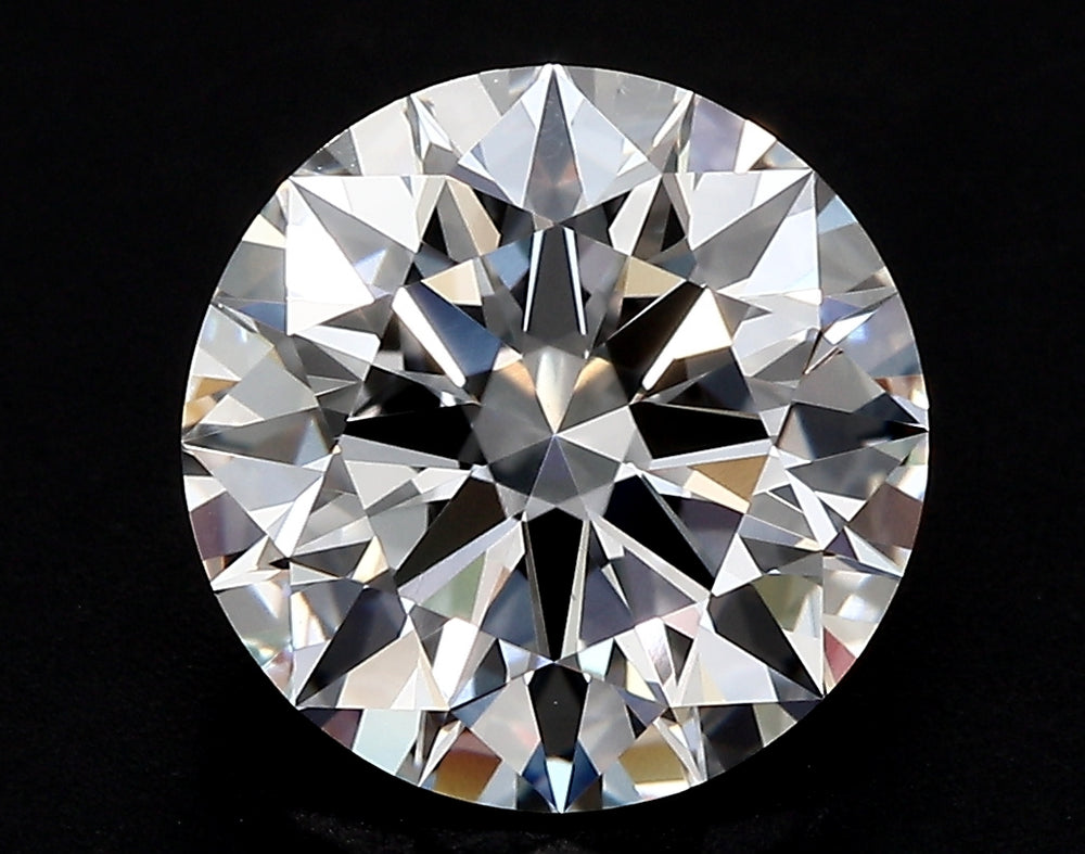 2.5 Carat Round Lab Diamond with  Cut Diamond in 14KT  view 1
