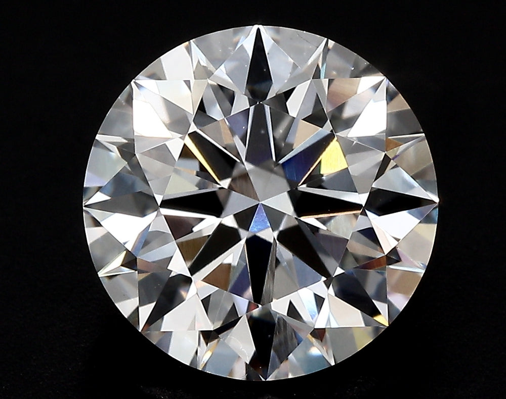 2.94 Carat Round Lab Diamond with  Cut Diamond in 14KT  view 1
