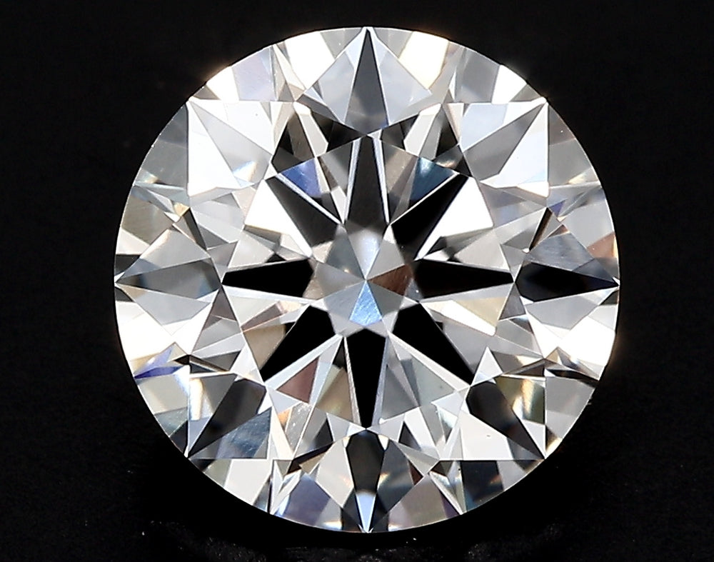 2.96 Carat Round Lab Diamond with  Cut Diamond in 14KT  view 1
