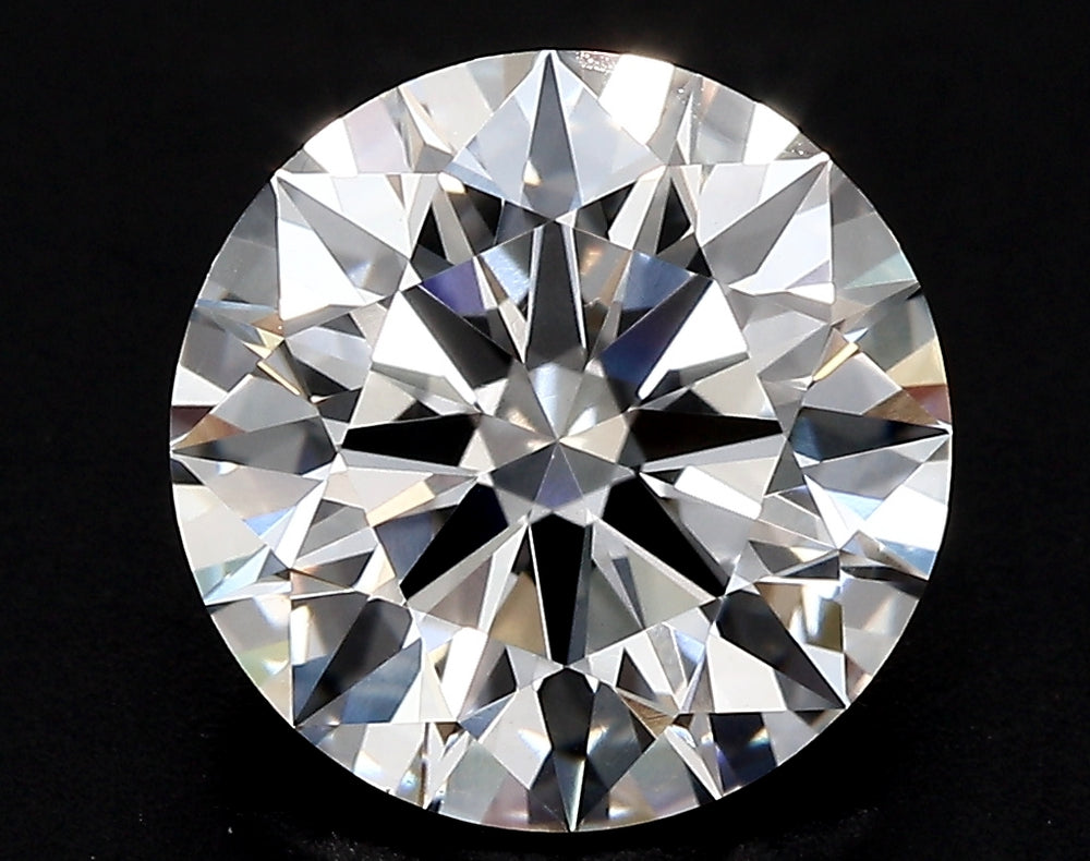 2.66 Carat Round Lab Diamond with  Cut Diamond in 14KT  view 1

