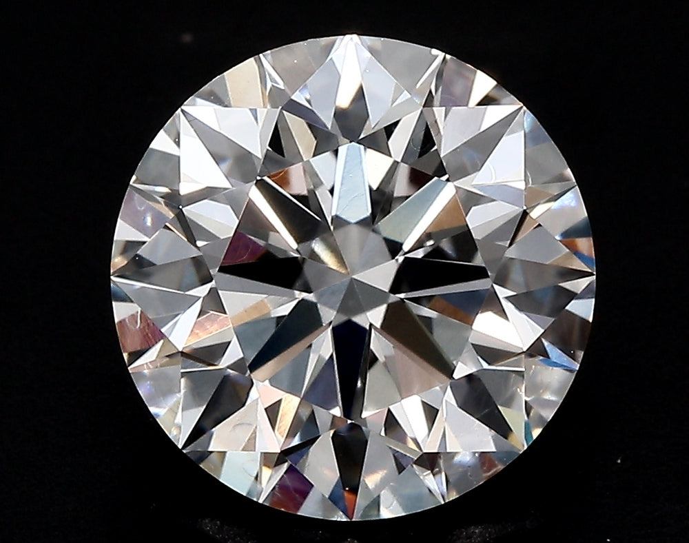 3.0 Carat Round Lab Diamond with  Cut Diamond in 14KT  view 1

