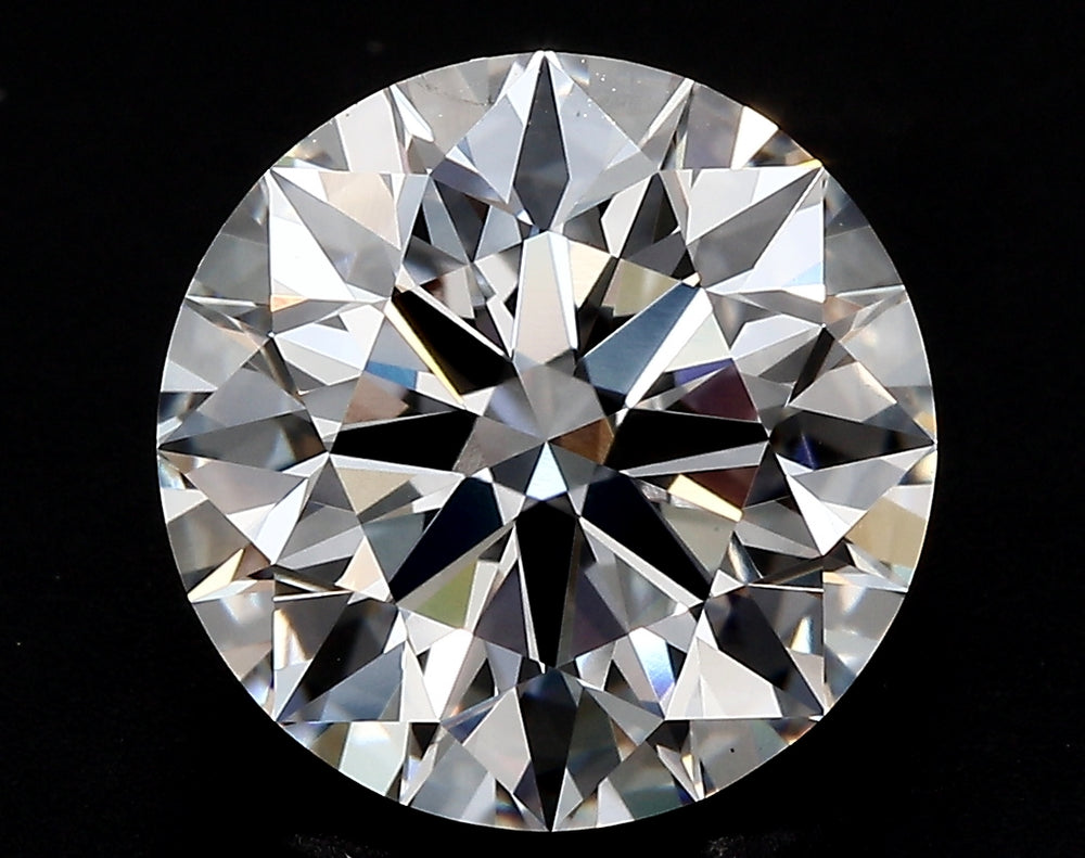 2.51 Carat Round Lab Diamond with  Cut Diamond in 14KT  view 1

