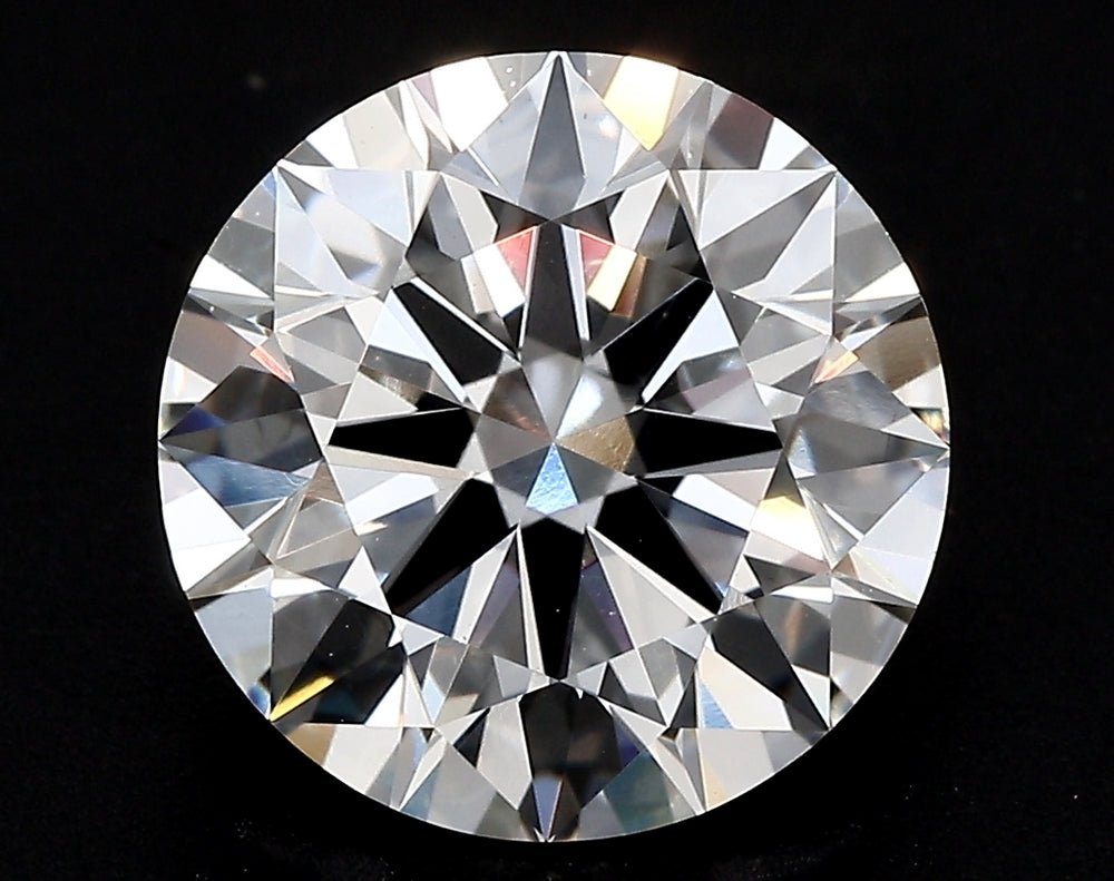 1.51 Carat Round Lab Diamond with  Cut Diamond in 14KT  view 1

