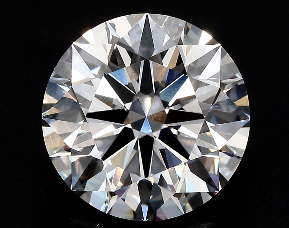 2.65 Carat Round Lab Diamond with  Cut Diamond in 14KT  view 1
