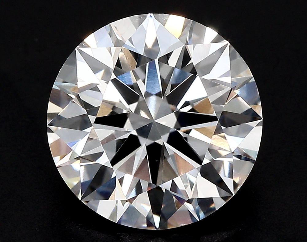 3.21 Carat Round Lab Diamond with  Cut Diamond in 14KT  view 1
