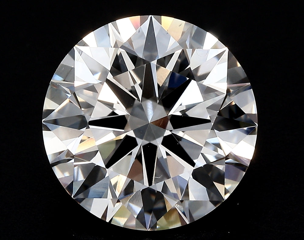 3.67 Carat Round Lab Diamond with  Cut Diamond in 14KT  view 1
