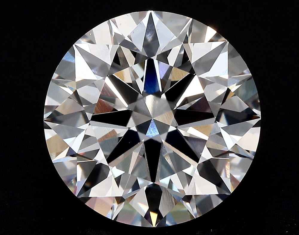 3.5 Carat Round Lab Diamond with  Cut Diamond in 14KT  view 1
