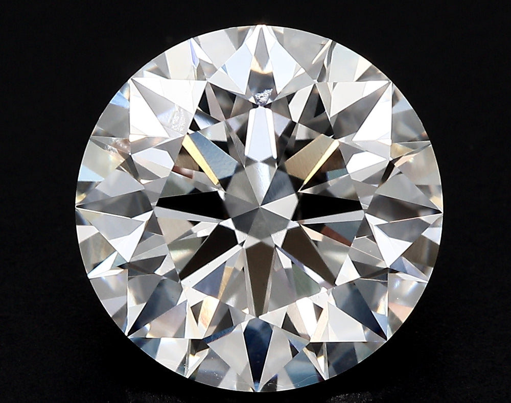 2.92 Carat Round Lab Diamond with  Cut Diamond in 14KT  view 1
