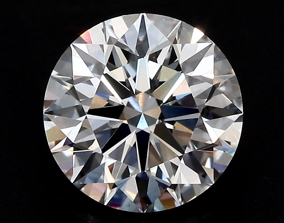 4.05 Carat Round Lab Diamond with  Cut Diamond in 14KT  view 1
