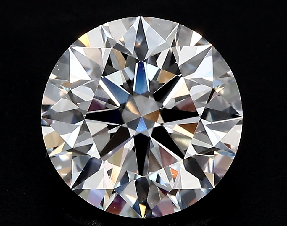 3.05 Carat Round Lab Diamond with  Cut Diamond in 14KT  view 1
