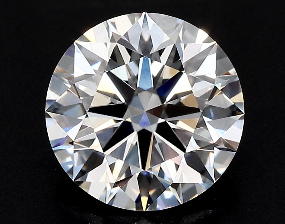 3.59 Carat Round Lab Diamond with  Cut Diamond in 14KT  view 1
