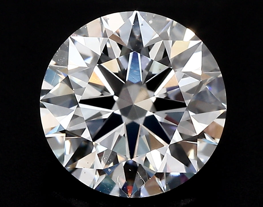 2.54 Carat Round Lab Diamond with  Cut Diamond in 14KT  view 1
