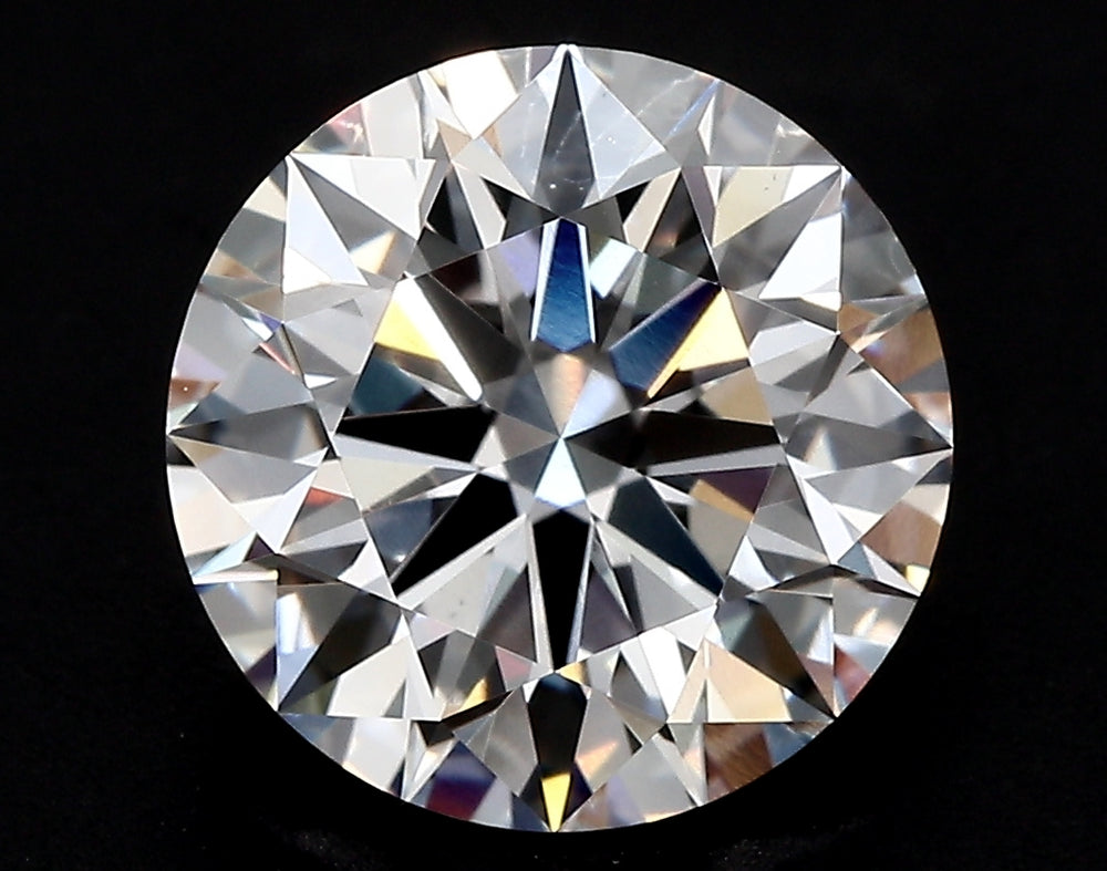 3.94 Carat Round Lab Diamond with  Cut Diamond in 14KT  view 1
