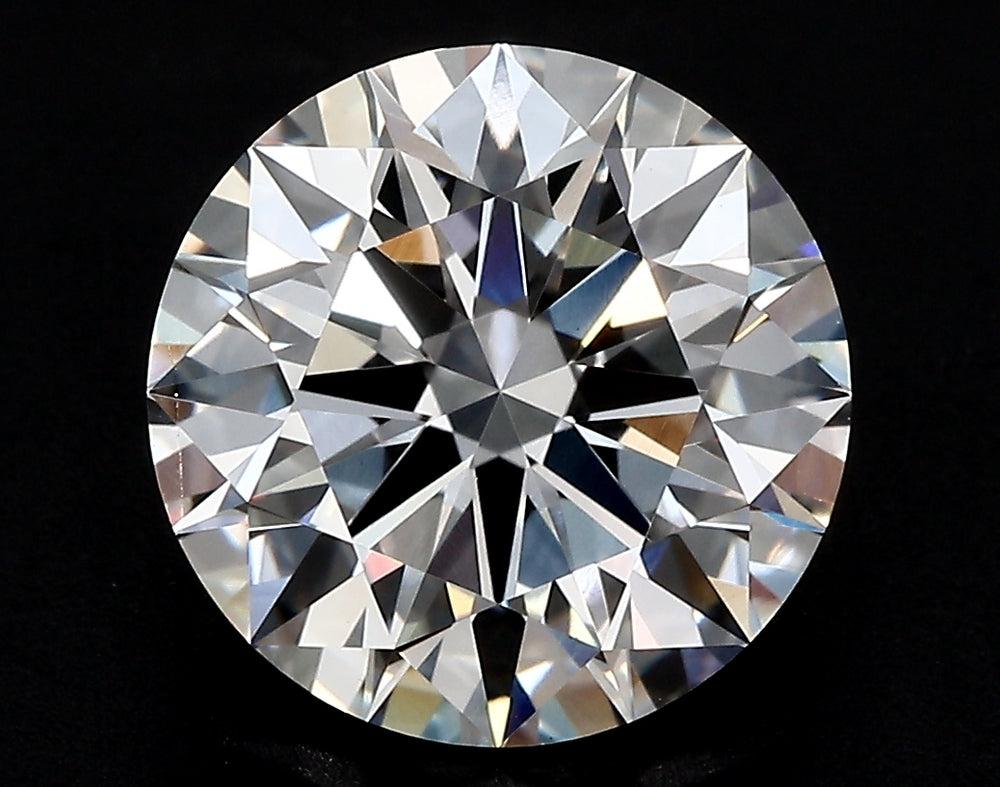 2.51 Carat Round Lab Diamond with  Cut Diamond in 14KT  view 1

