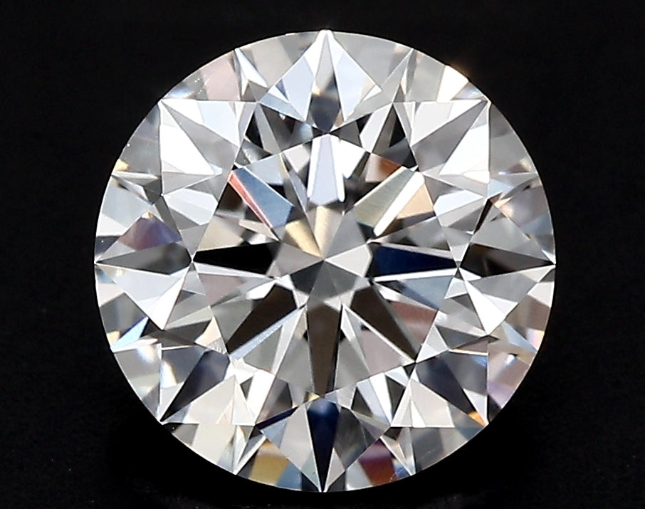 3.08 Carat Round Lab Diamond with  Cut Diamond in 14KT  view 1
