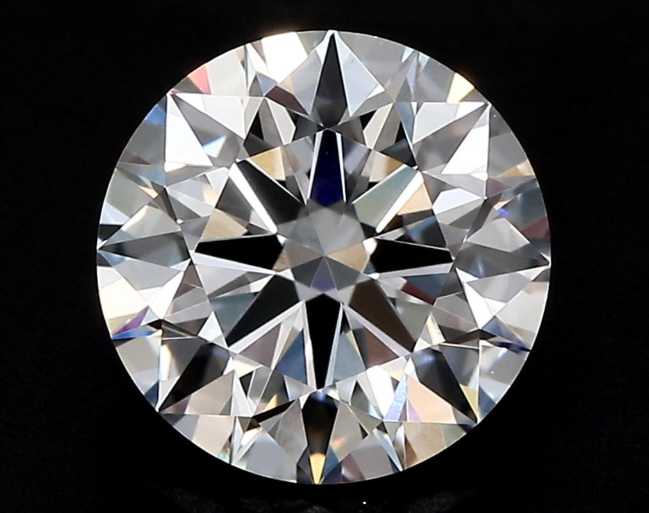 3.15 Carat Round Lab Diamond with  Cut Diamond in 14KT  view 1
