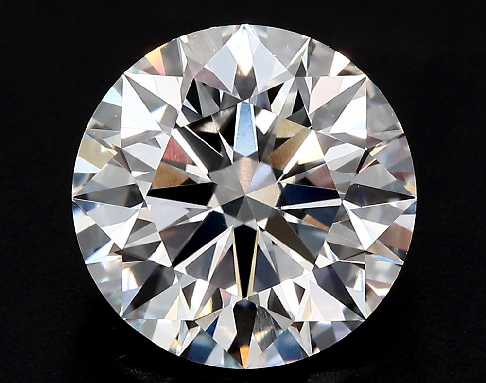 3.76 Carat Round Lab Diamond with  Cut Diamond in 14KT  view 1
