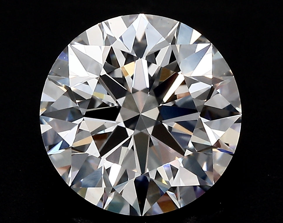 2.72 Carat Round Lab Diamond with  Cut Diamond in 14KT  view 1
