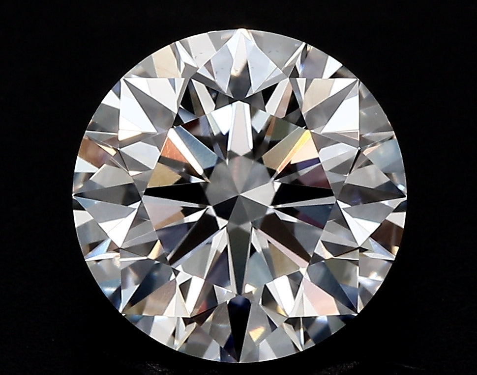 3.28 Carat Round Lab Diamond with  Cut Diamond in 14KT  view 1
