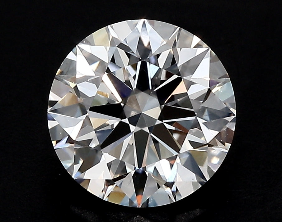 2.28 Carat Round Lab Diamond with  Cut Diamond in 14KT  view 1
