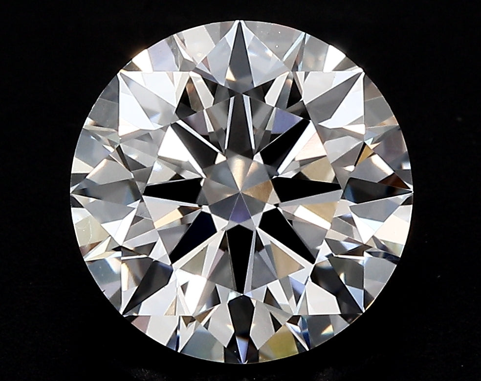 2.35 Carat Round Lab Diamond with  Cut Diamond in 14KT  view 1

